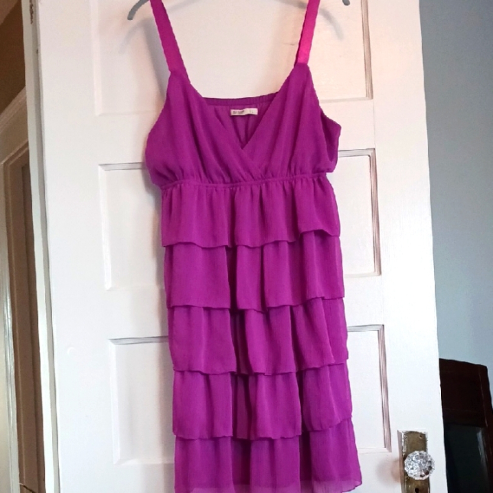 Purple Tiered Dress